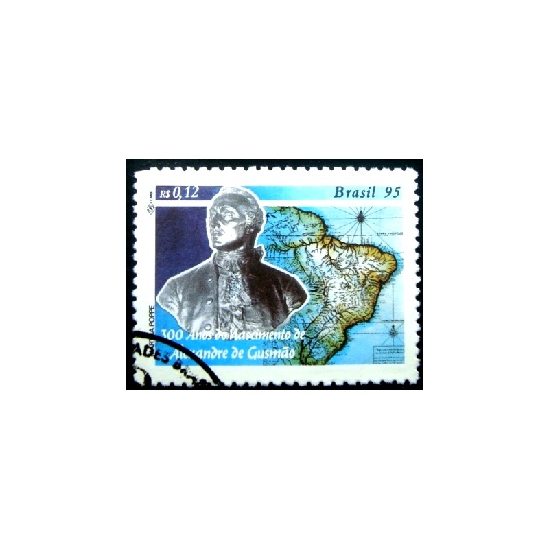 Selo postal do Brasil de 1995 Alexandre de Gusmão NCC