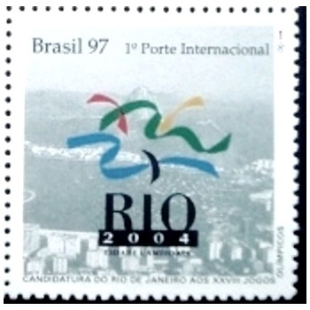 Selo postal do Brasil de 1997 Candidatura Rio de Janeiro M