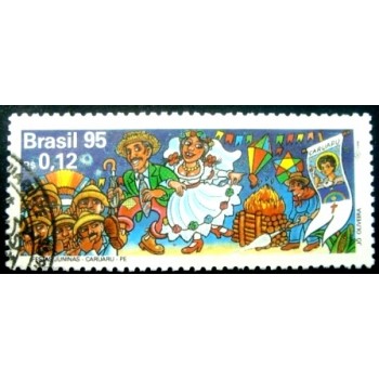 Selo postal do Brasil de 1995 Caruaru NCC