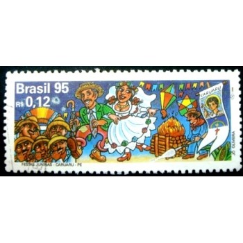 Imagem similar à do selo postal do Brasil de 1995 Caruaru U