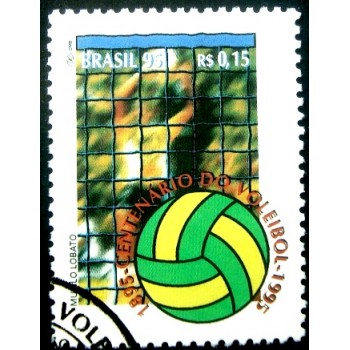 Selo postal do Brasil de 1995 Voleibol NCC