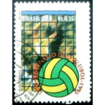 Imagem similar à do selo postal do Brasil de 1995 Voleibol U
