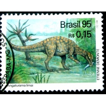 Selo postal do Brasil de 1995 Angaturama Limai NCC