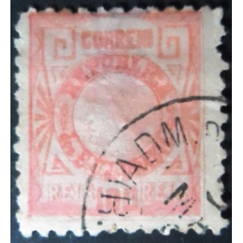 Selo postal do Brasil de 1893 - Cabecinha B U