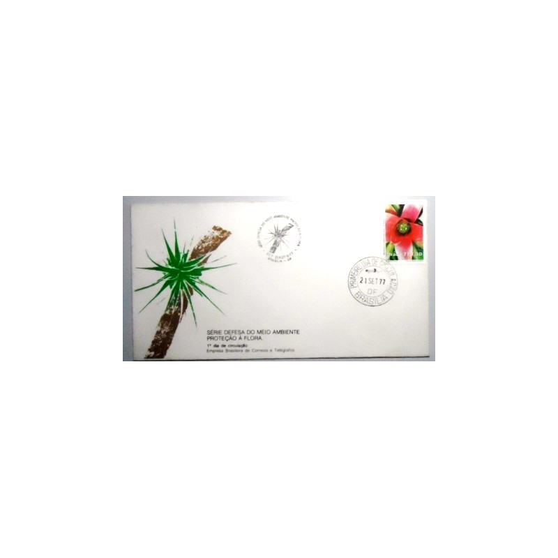 FDC Oficial nº 132 de 1977 Proteção à Flora 88