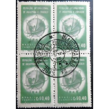 Quadra de selos postais de 1948 Exposição Quitandinha 40
