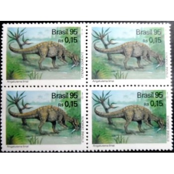 Quadra de selos postais do Brasil de 1995 Angaturama Limai M