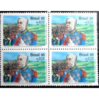 Quadra de selos postais do Brasil de 1995 Duque de Caxias M