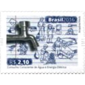 Selo postal do Brasil de 2016 Água N