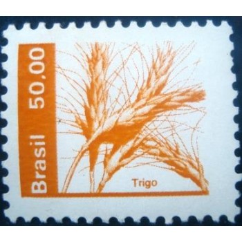 Selo postal do Brasil de 1992 Trigo M