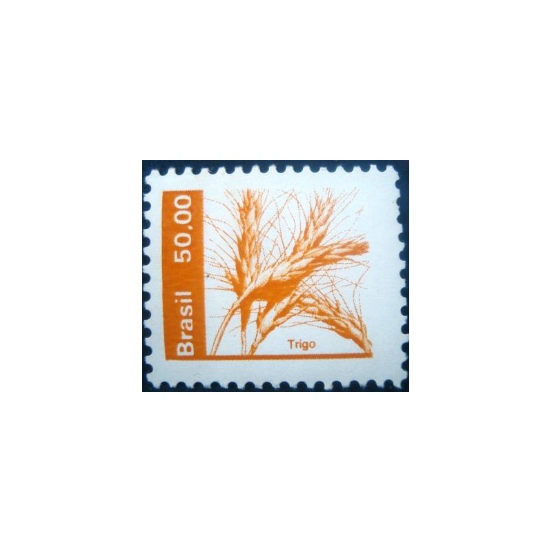 Selo postal do Brasil de 1992 Trigo M