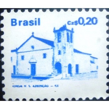 Selo postal do Brasil de 1986 Igreja N.S.Assunção  M