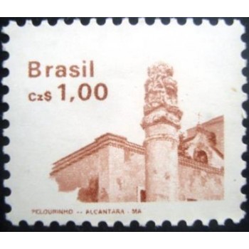 Selo postal do Brasil de 1986 Pelourinho M