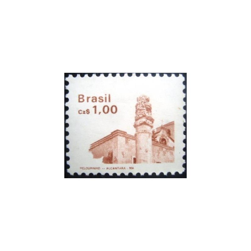 Selo postal do Brasil de 1986 Pelourinho M