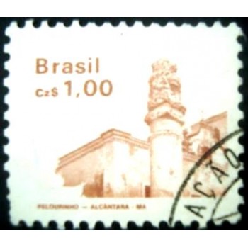 Selo postal do Brasil de 1986 Pelourinho - MA N1D