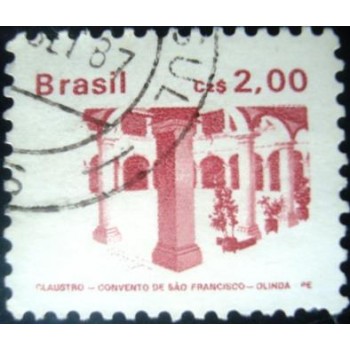 Selo postal do Brasil de 1986 Convento S. Francisco U