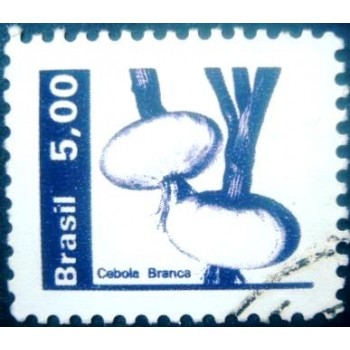 Imagem similar à do selo postal do Brasil de 1982 Cebola Branca U