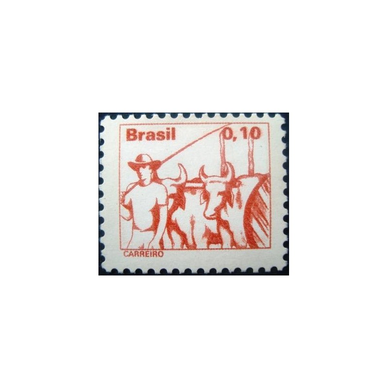 Selo postal do Brasil de 1979 Carreiro M