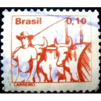 Imagem similar à do selo postal do Brasil de 1979 Carreiro U