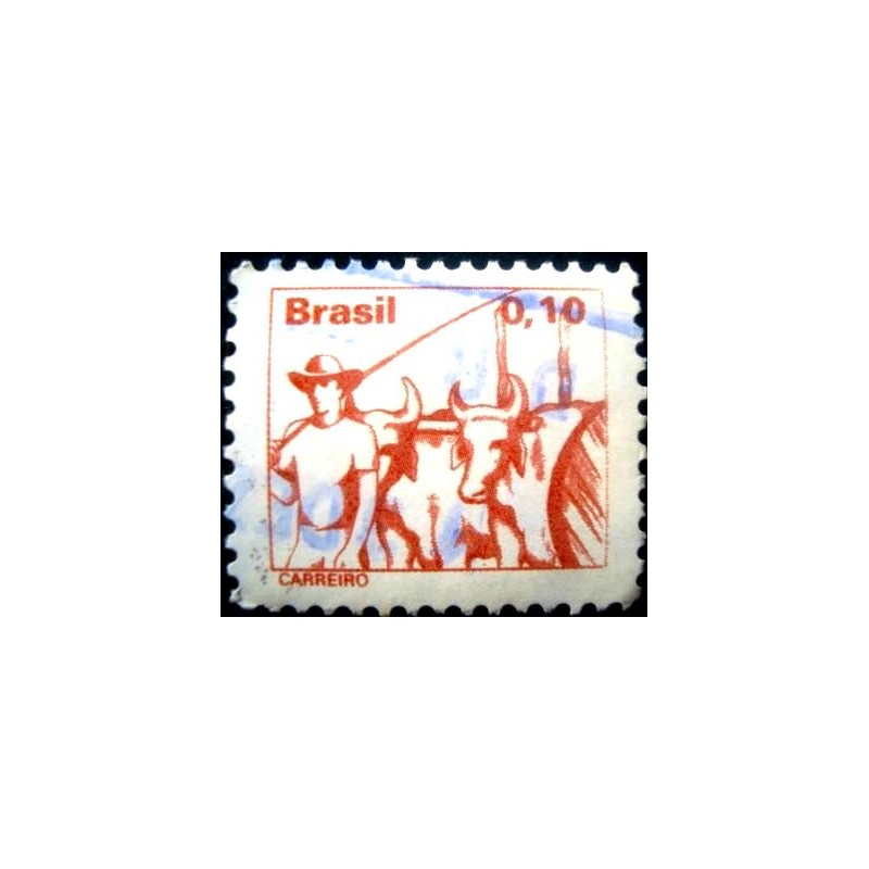 Imagem similar à do selo postal do Brasil de 1979 Carreiro U