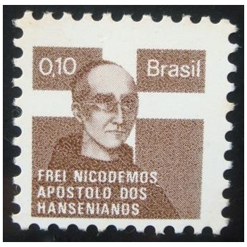 Selo postal do Brasil de 1979 Frei Nicodemos N H 19