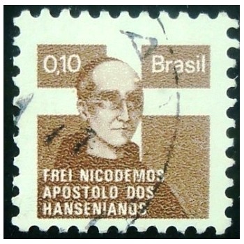 Imagem similar à do selo postal do Brasil de 1976 Frei Nicodemos H 18 U