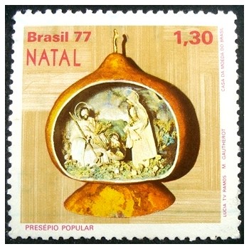 Imagem similar á do selo postal do Brasil de 1977 Natividade U