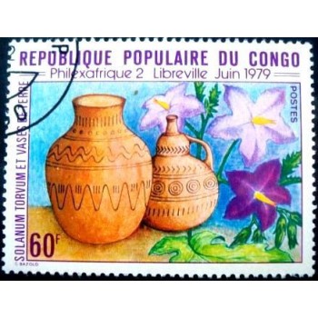 Selo postal do Congo de 1979 Solanum torvum