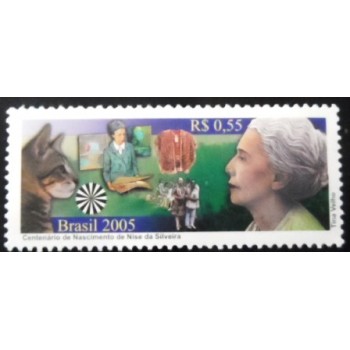 Selo postal do Brasil de 2005 Nise da Silveira M