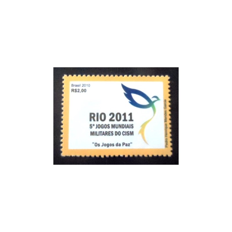 Selo postal do Brasil de 2011 Jogos Militares