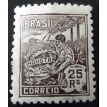 Selo postal do Brasil de 1934 - Indústria 25 N