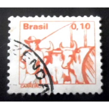 Selo postal do Brasil de 1977 - Carreiro U