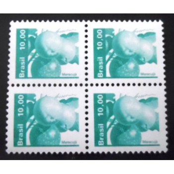 Quadra de selos postais do Brasil de 1979 Quebra do Babaçu M