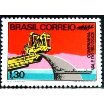 Selo postal do Brasil de 1972 Vale do Rio Doce M
