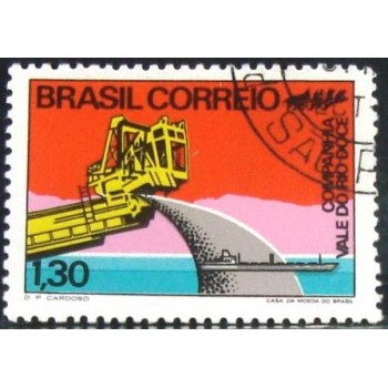 Selo postal do Brasil de 1972 Vale do Rio Doce MCC