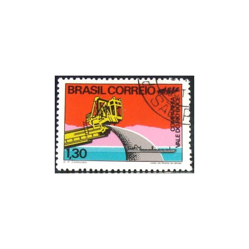 Selo postal do Brasil de 1972 Vale do Rio Doce MCC