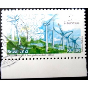 Selo postal do Brasil de 2012 - Energia Eólica MCC