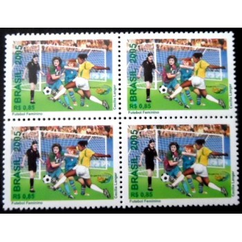 Selo postal do Brasil de 2005 Futebol Feminino