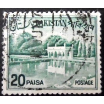 Imagem similar à do selo postal do Paquistão de 1970 Shalimar Gardens 20