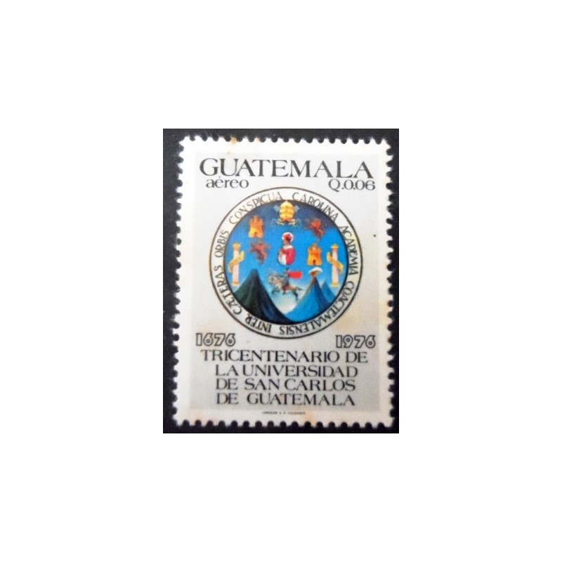 Selo postal da Guatemala de 1978 Seal of University