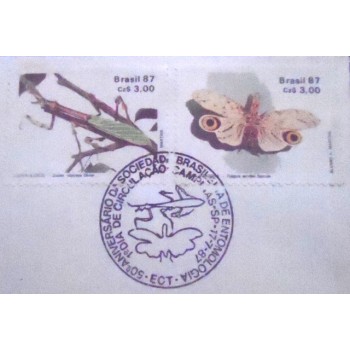 FDC Oficial nº 425 de 1987 Soc. Bras. Entomologia