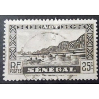 Imagem similar à do selo postal do Senegal de 1935 Faidherbe Bridge 25 U