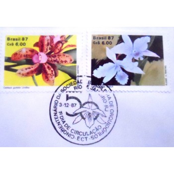 FDC Oficial nº 435 de 1987 Orquídeas