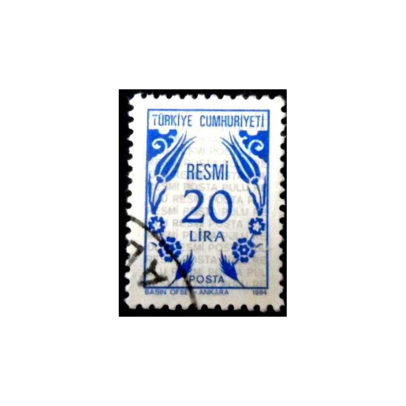Selo postal da Turquia de 1986 Various Ornaments 20