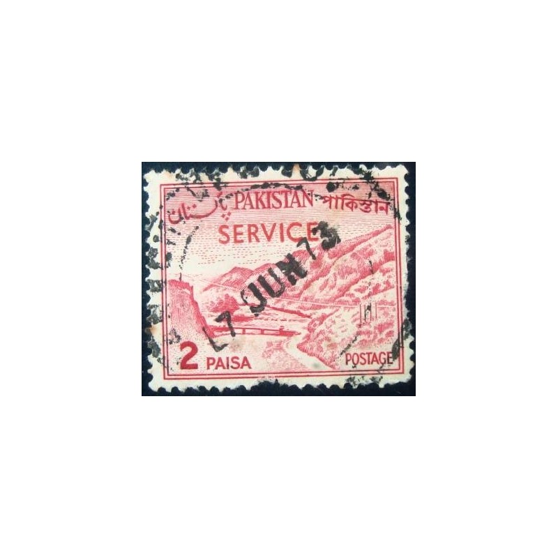 Selo postal do Paquistão de 1965 Khyber Pass 2 U