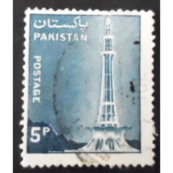 Imagem similar à do selo postal do Paquistão de 1978 Minar-e-Pakistan 5 U