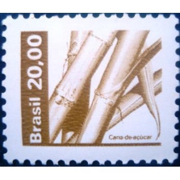 Selo postal do Brasil de 1992 Cana-de-Açucar M