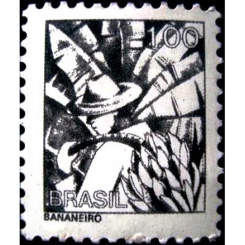 Selo postal do Brasil de 1979 Bananeiro M