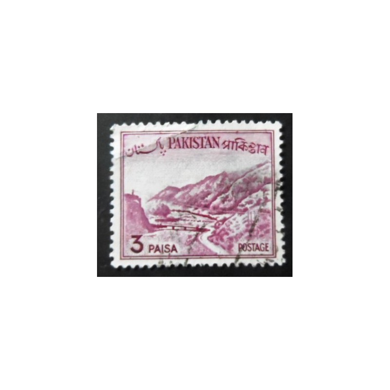 Selo postal do Paquistão de 1961 Khyber pass