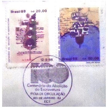 FDC nº 444 de 1988 Abolição da Escravatura